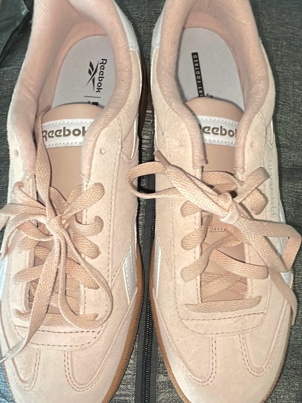 Reebok Women's Blush Pink Suede Sneakers